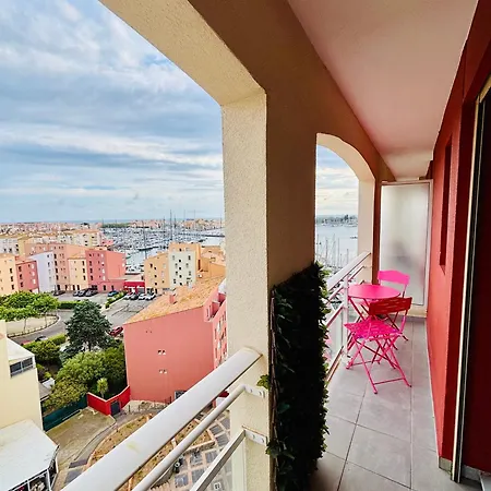 Centre Port,vue Panoramique,clim,balcon,wifi * Agde