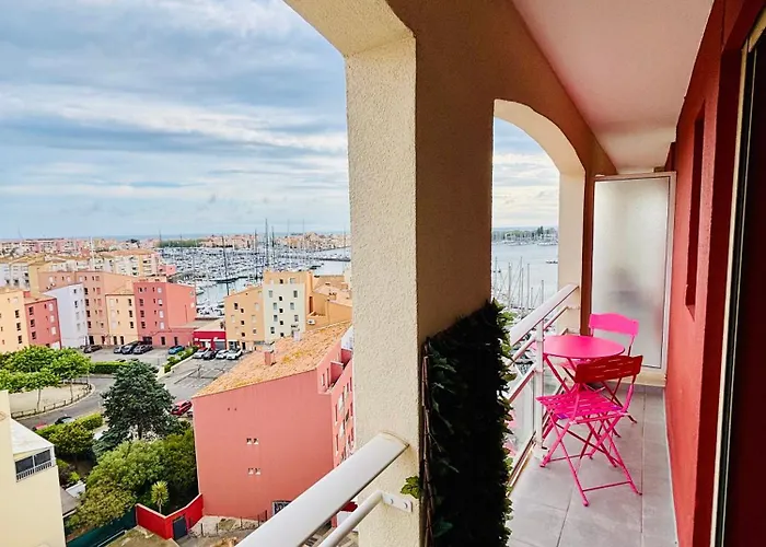 Centre Port,vue Panoramique,clim,balcon,wifi * Agde