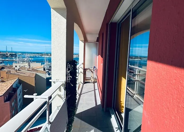 アパート Centre Port,vue Panoramique,clim,balcon,wifi