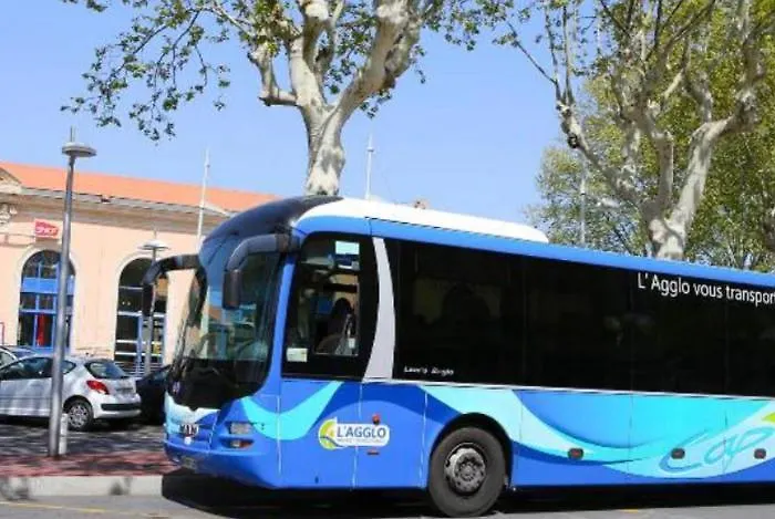 Centre Port,vue Panoramique,clim,balcon,wifi アグド